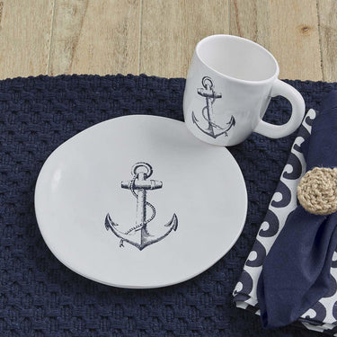 Anchor Salad Plates - Set of 4 Park Designs - The Fox Decor